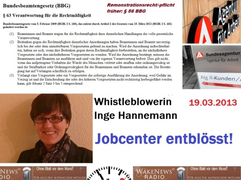 Inge Hannemann - Jobcenter entblösst