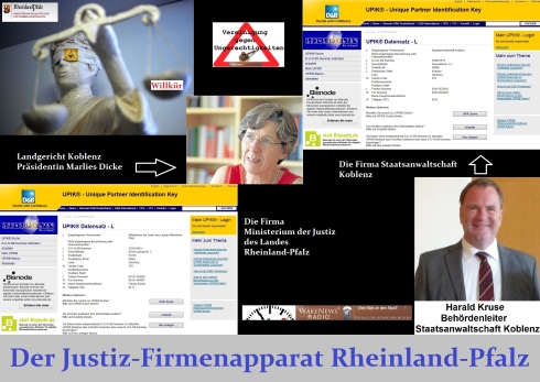 Der Justiz-Firmenapparat Rheinland-Pfalz