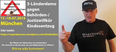 3-Länder-Demo VUG 17.-19. Juli 2015 in München